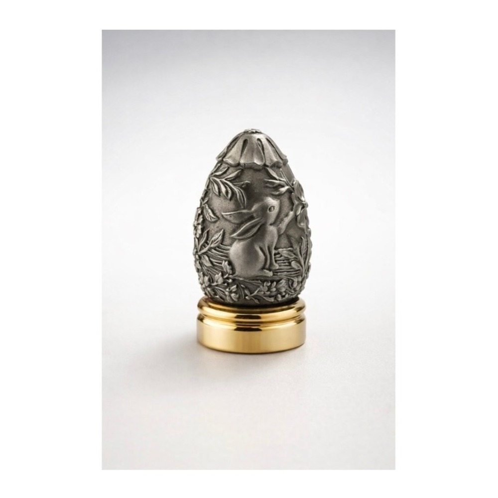 Franklin Mint Pewter Egg Collector's Treasury Vintage Cottagecore Fairycore